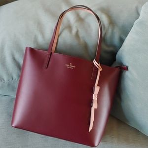Kate Spade Lawton Way Rose Tote Cherrywood